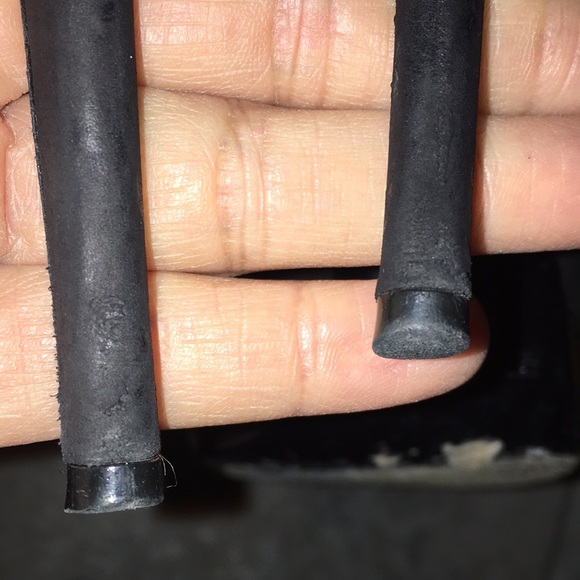 BURBERRY BLACK REAL LEATHER LACE UP PLATFORM PEEPTOE EUC BOOTIES SIZE EU… - Picture 8 of 11